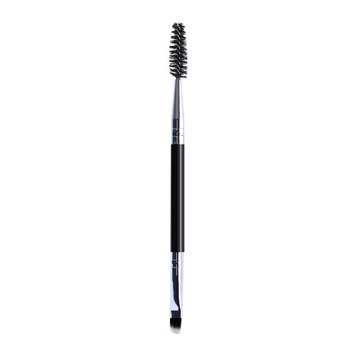 Double-Ended Eyebrow Brush and Eyelash Curler Beauty Tool